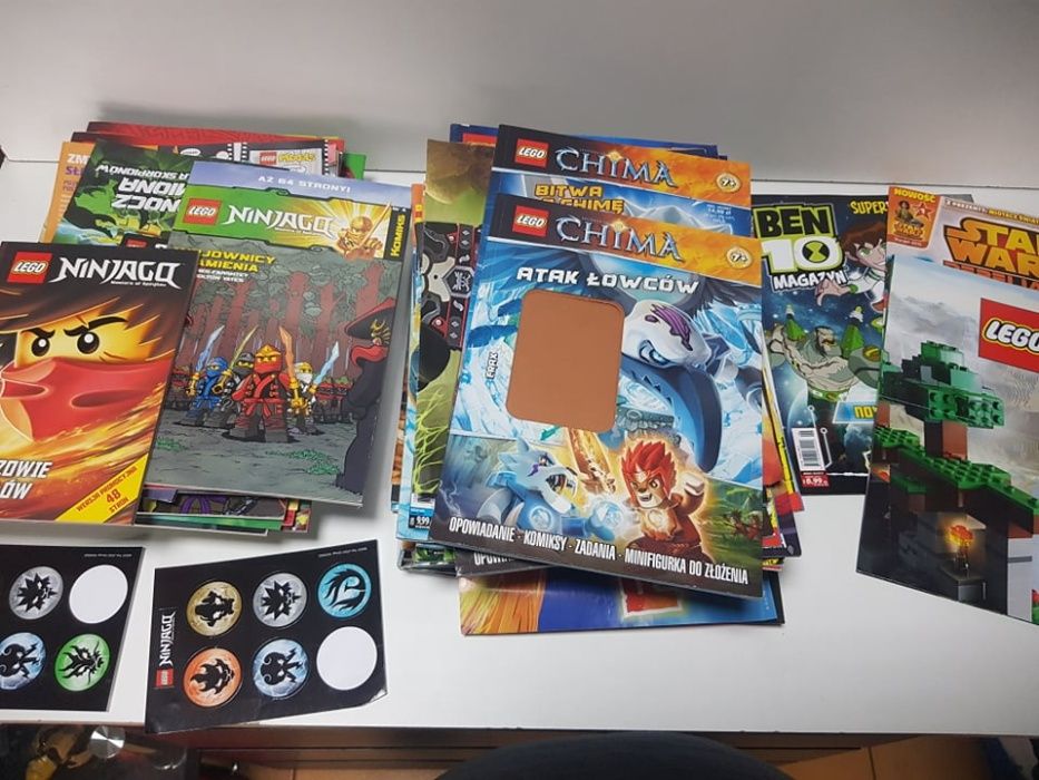 Książki , gazetki Lego