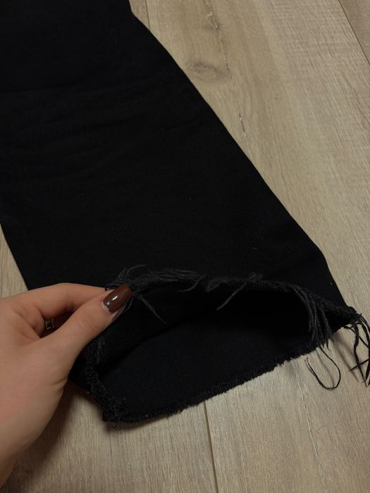 Широкі чорні джинси 31 розмір