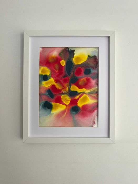 Pintura abstrata em acrílico