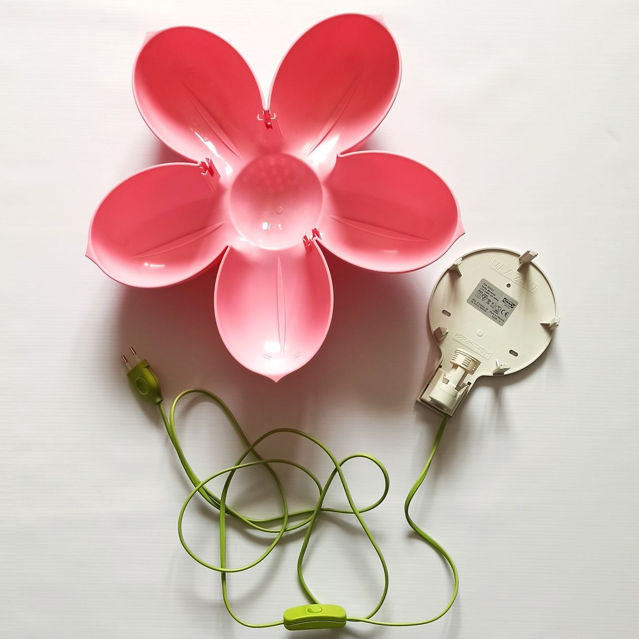 Lampka Ikea różowy kwiatek