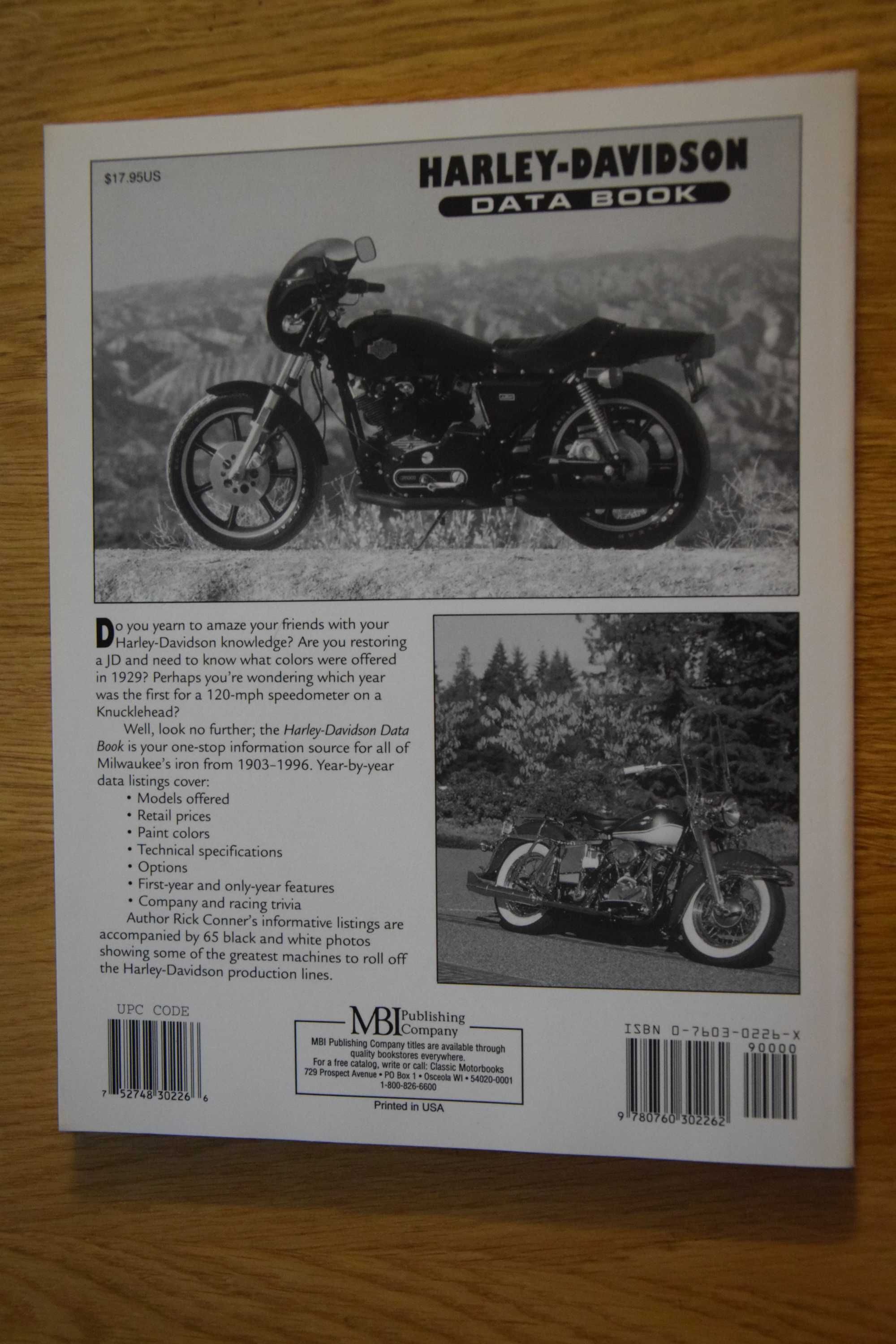 Harley Davidson DATA BOOK
