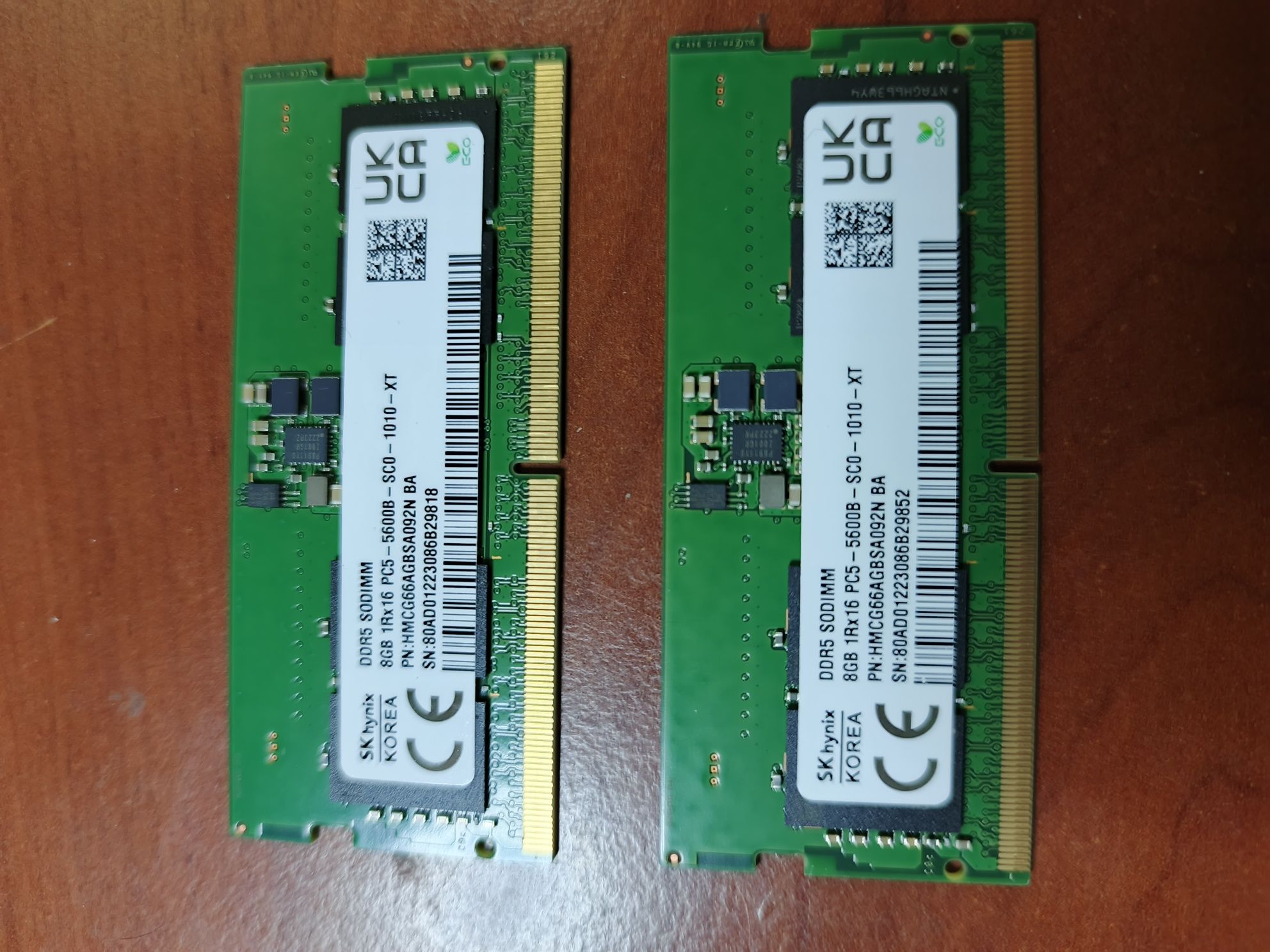 Оперативна пам'ять SODIMM 2×8GB DDR5 PC5-5600 Hynix