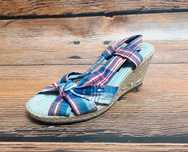 Sandały damskie Tommy Hilfiger 36 używane długość wkładki 23 cm koturn
