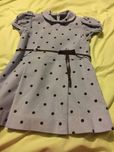 Vestido 3 anos azul e castanho