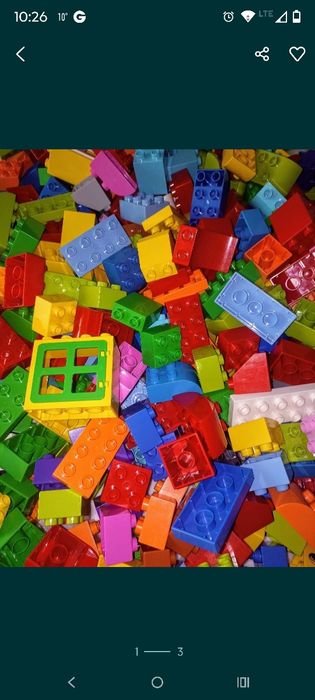 LEGO DUPLO mix klocków budowlanych konstrukcyjnych 0,5 kg