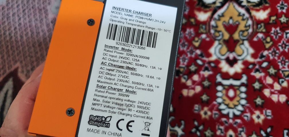 Продам гибридный инвертор  powmr 3.2kw