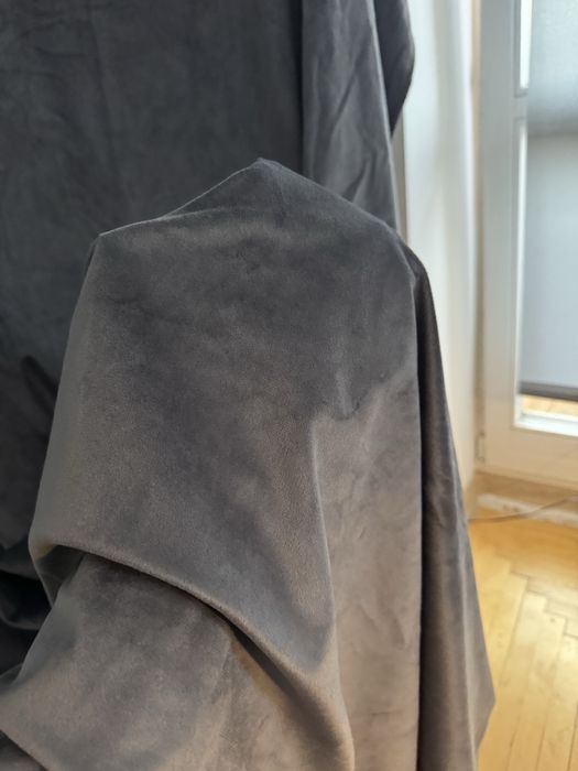 Штори велюрові. Велюр. Сірі