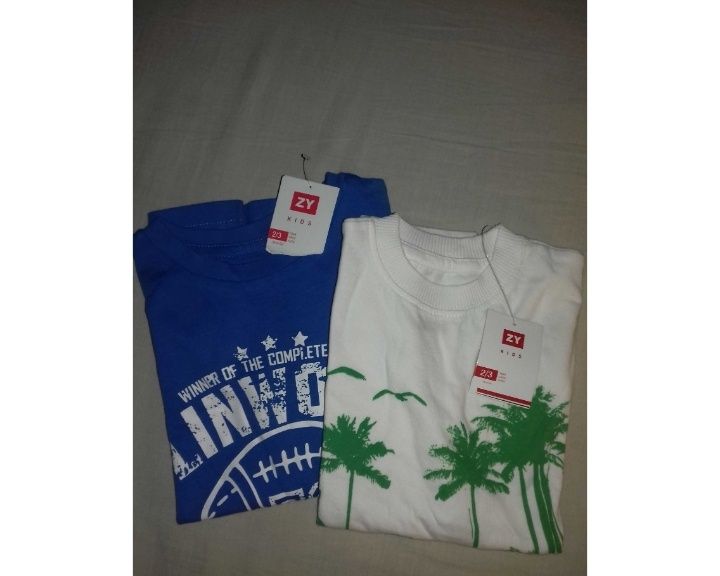 Camisola, Camisa e T-shirt NOVAS C&A, ZY 4/6 e 2/3 anos