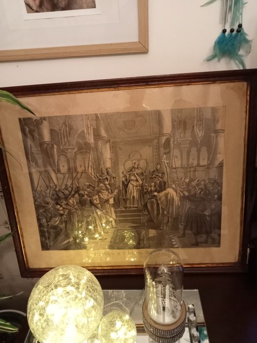 Quadro, gravura, Portugues muito antigo .