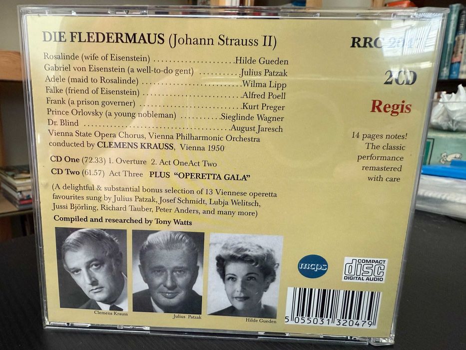 Strauss – Die Fledermaus – Julius Patzak, Hild Gueden – Clemens Krauss