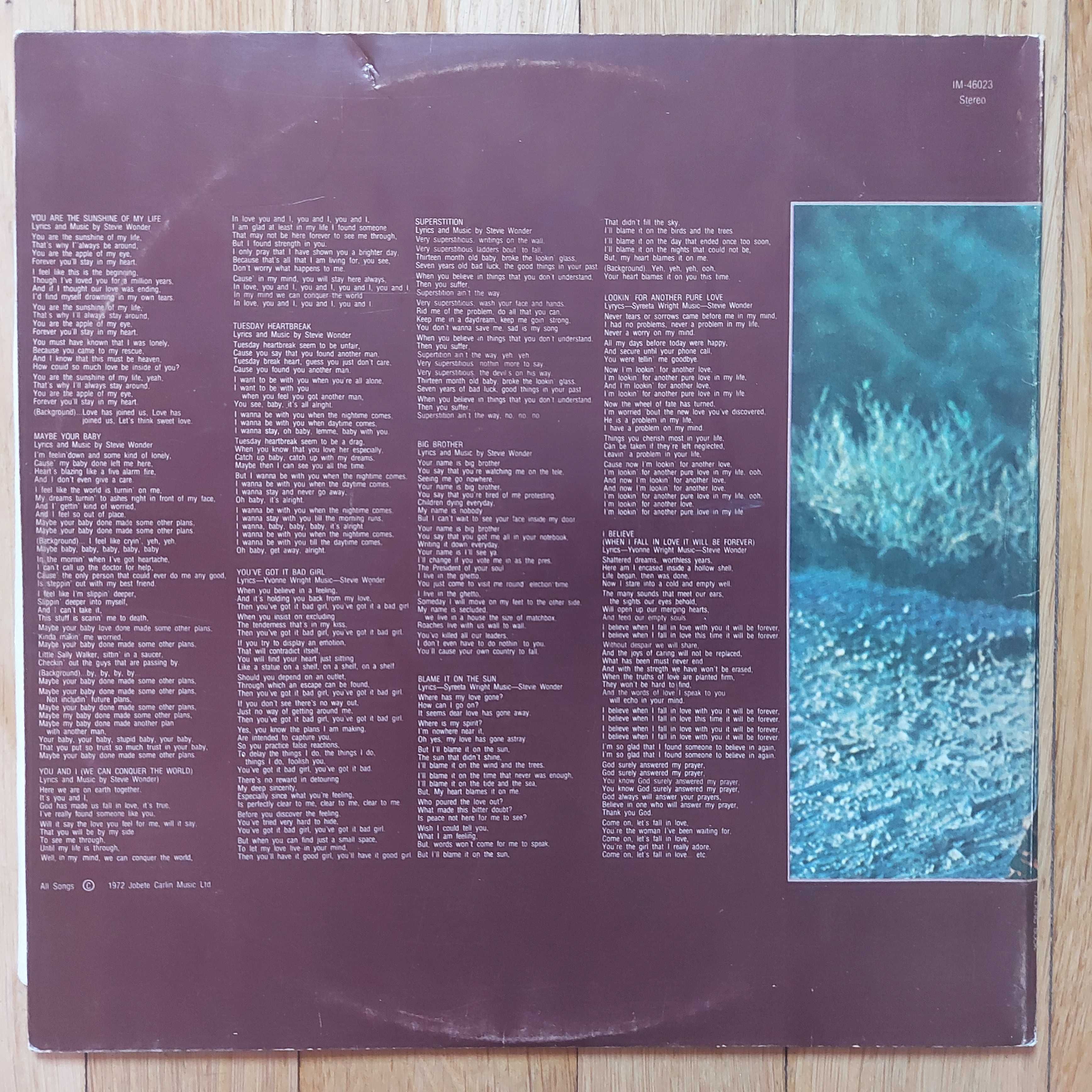 Stevie Wonder ‎Talking Book POR (VG+/VG+)