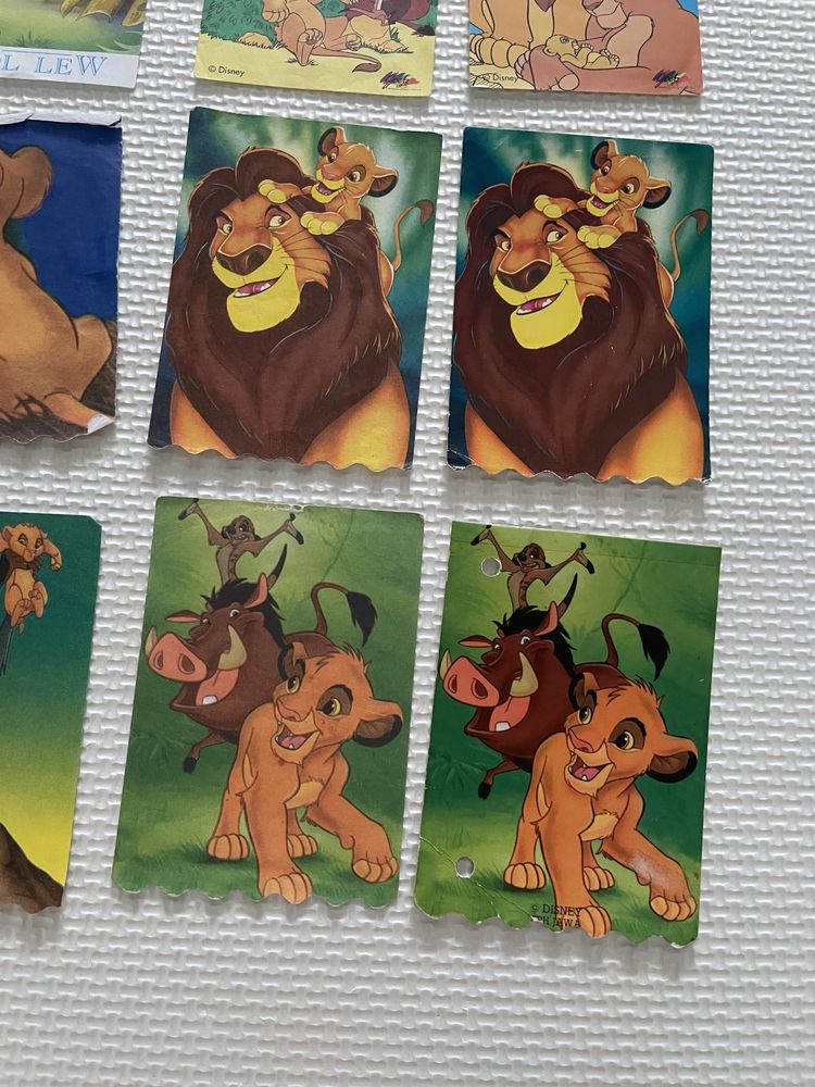 Kolekcjonerskie karteczki notesikowe lata 90 disney król lew