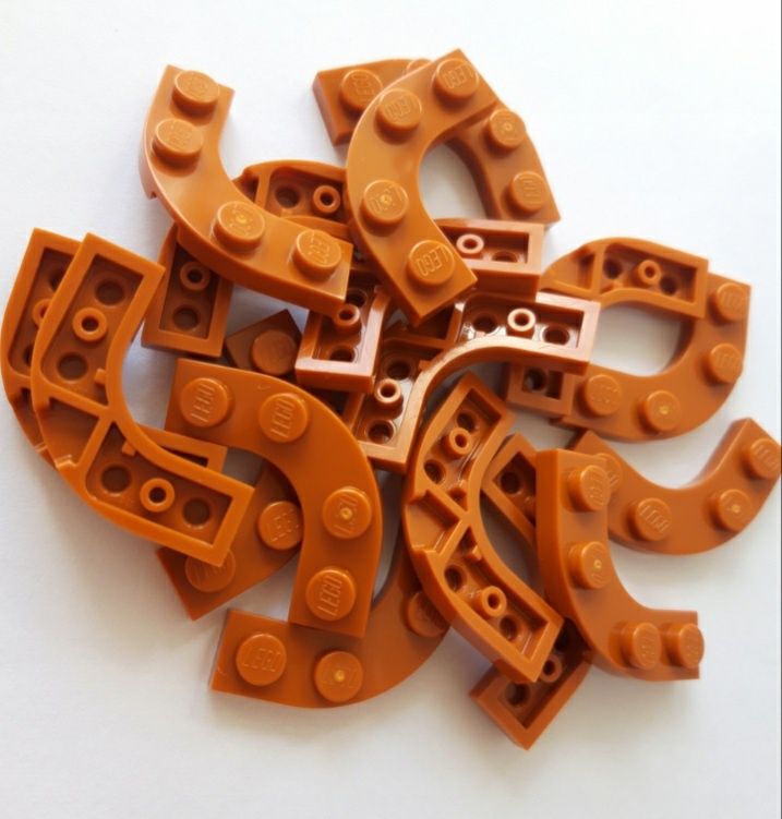 Lego 68568 Płytka 3x3 zakrzywiona D. Orange 4 szt. Nowe