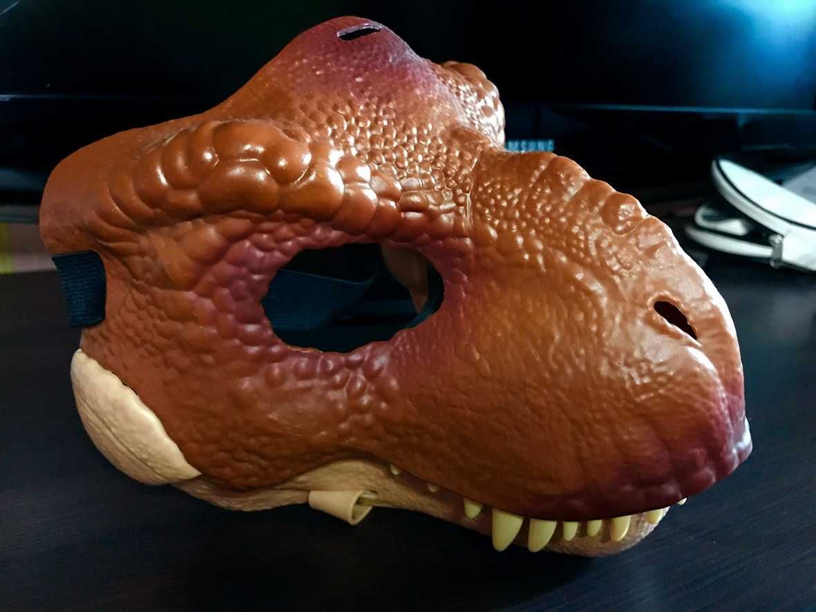 Маска Tyrannosaurus Rex Jurassic World. Тиранозавр Рекс.