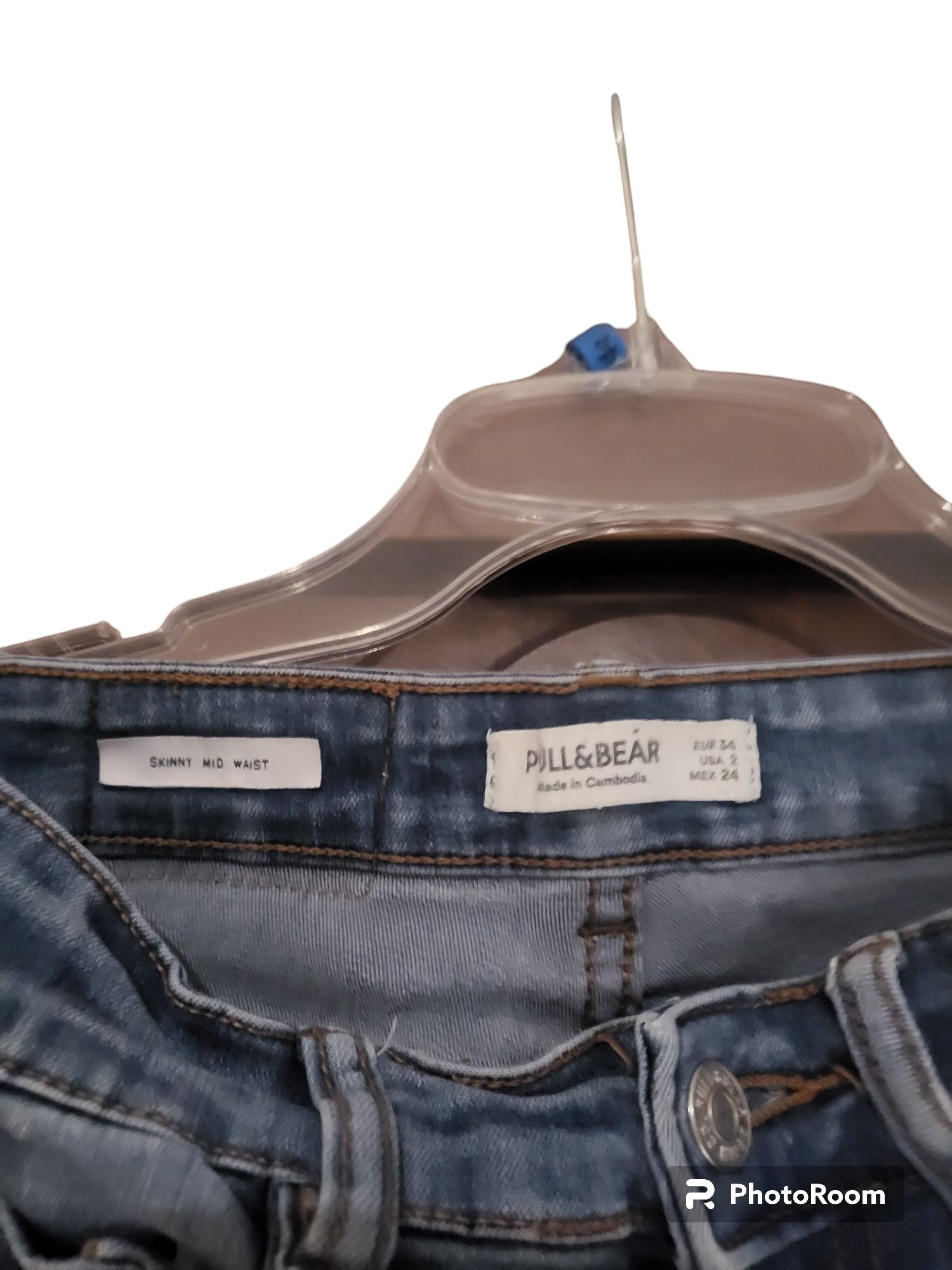 Spodnie jeansy z rozdarciami Pull&Bear rozm.Xs