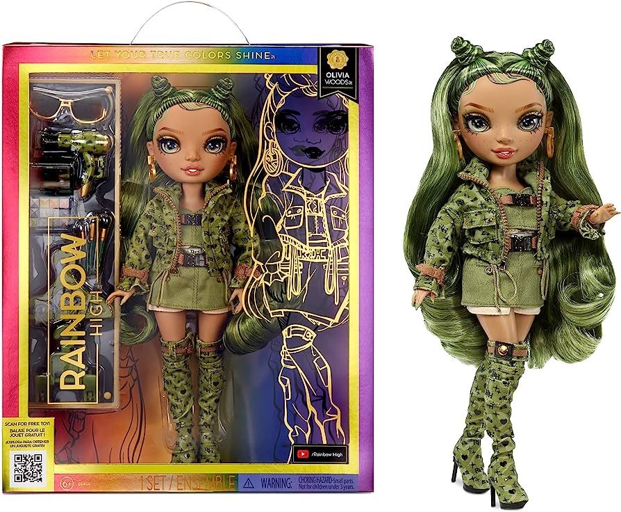 Rainbow High Olivia- Camo Green