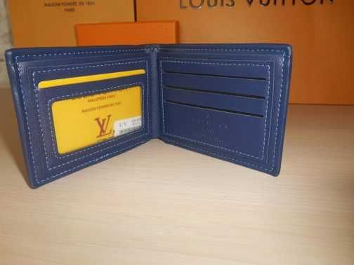 Louis Vuitton portmonetka portfel męski skóra 600-1-16