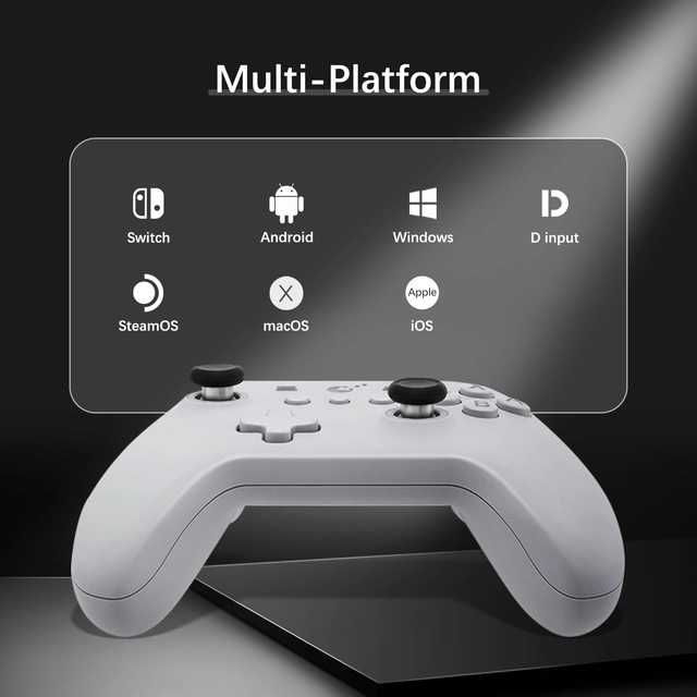 Kontroler AKNES GuliKit KK3, joysticki TMR i wyzwalacz Halla