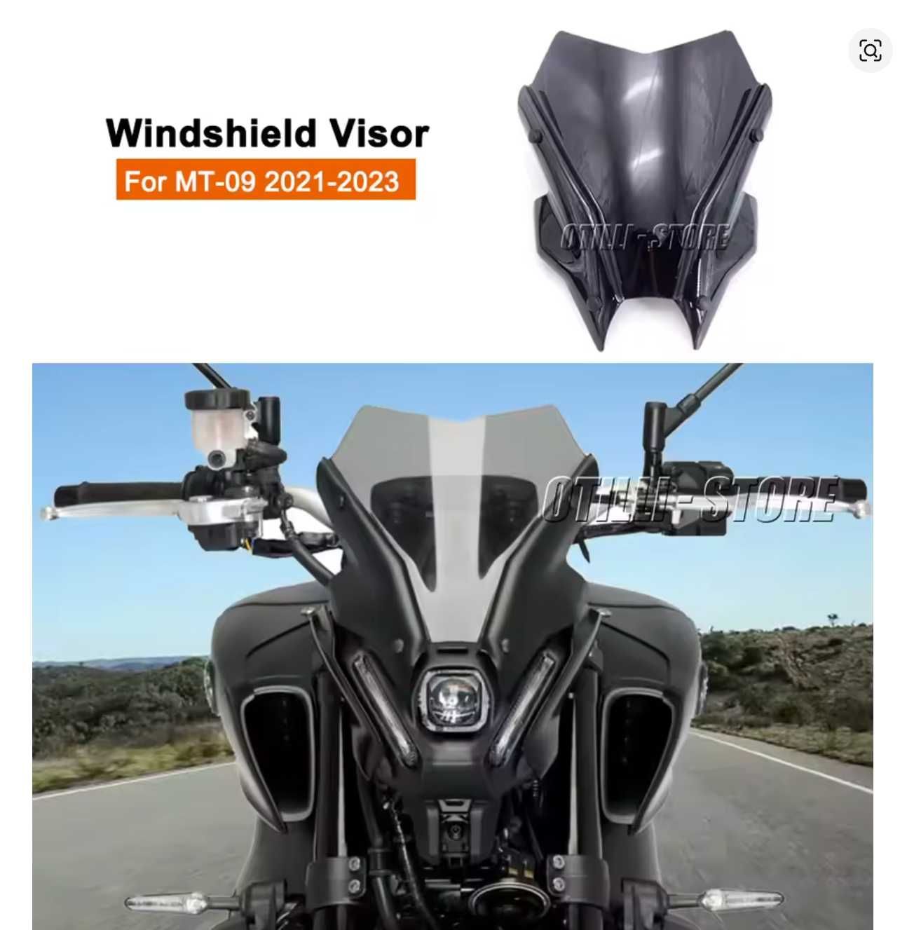 Ветровое стекло Yamaha MT09 2021-2023