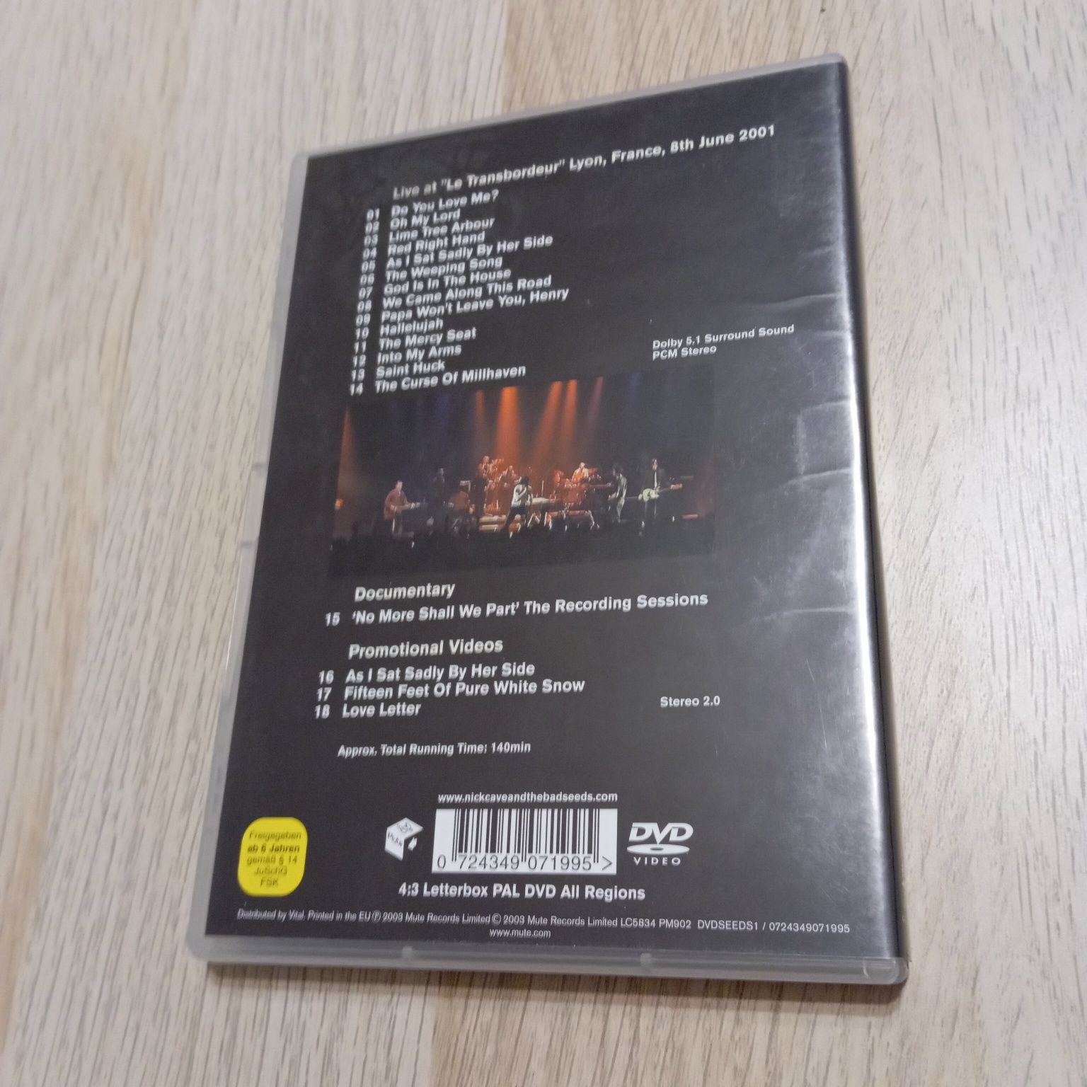Nick Cave and The Bed Seeds "God is on the house" DVD