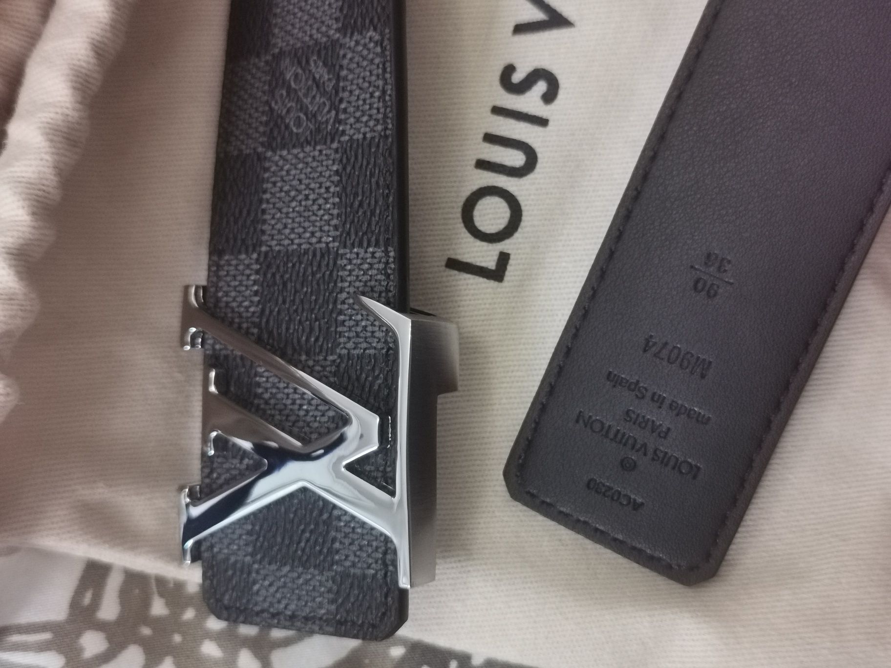 Pasek Louis Vuitton LV Damier belt
