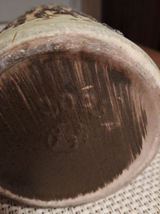 Duży ceramiczny wazon - 70-te lata