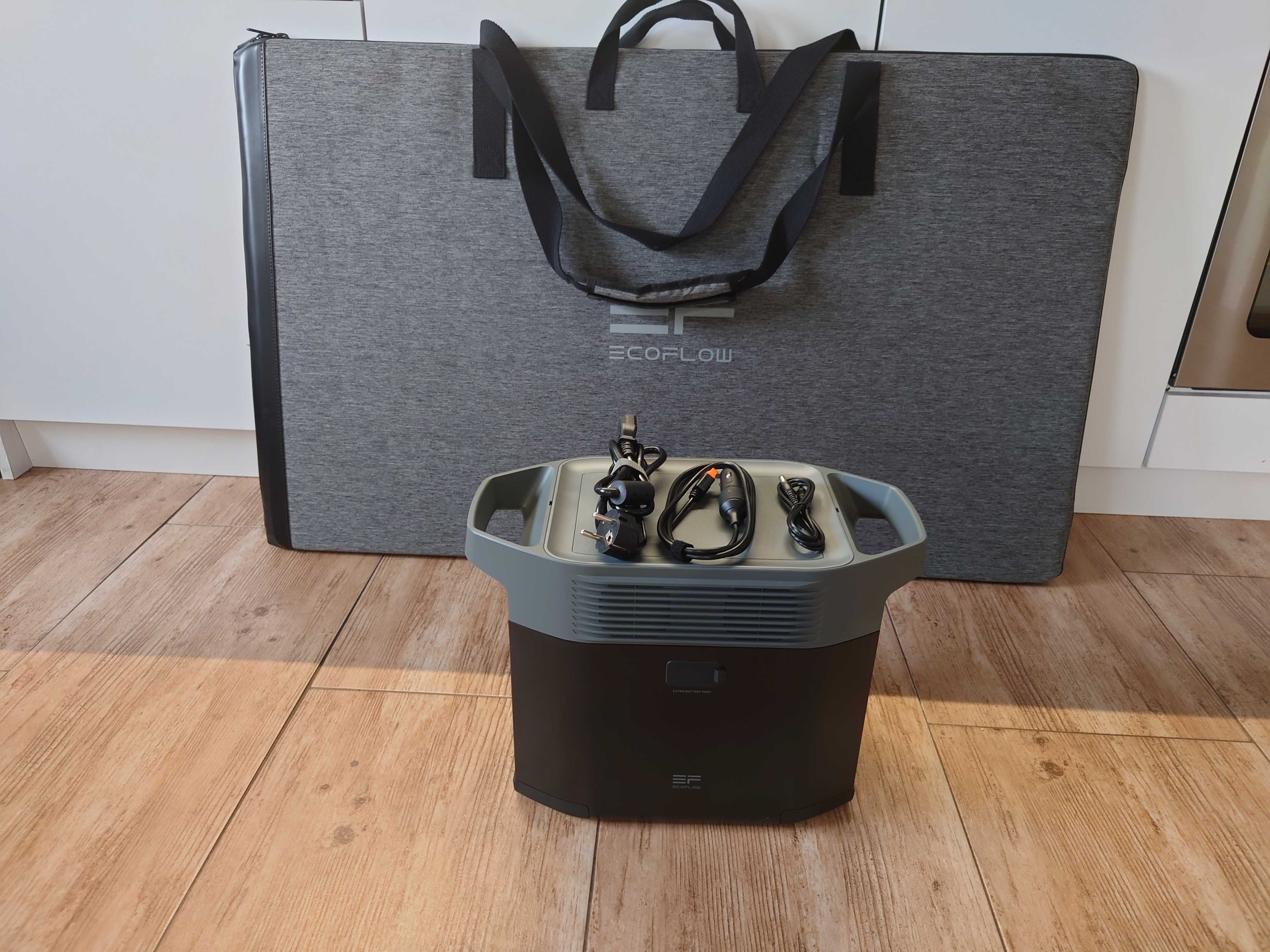 Wynajem stacja zasilania ecoflow + panele fotowoltaiczne