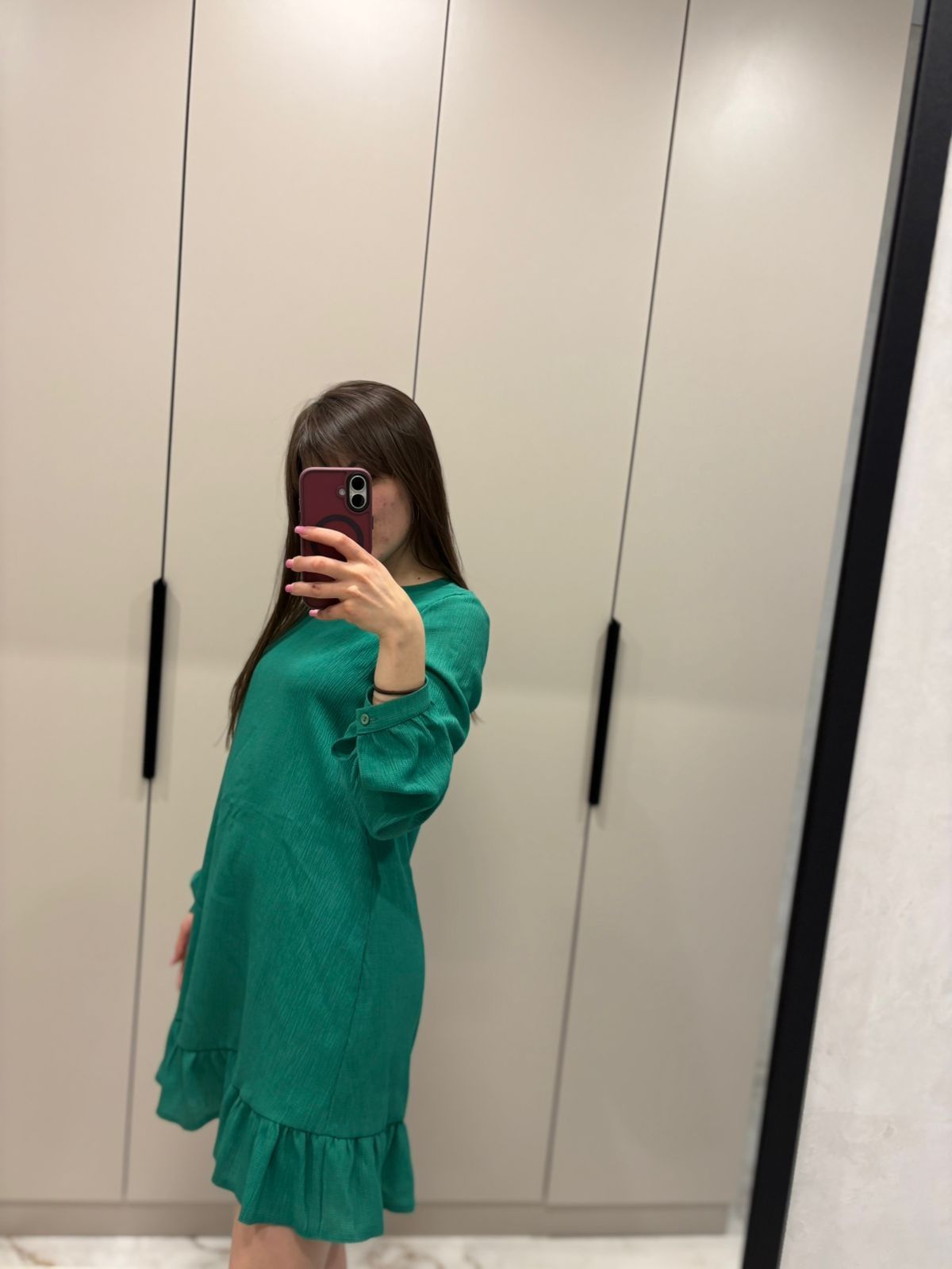 Стильне зелене плаття