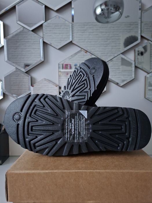 UGG 38 Classic Ultra Mini botki Nowe kozaki krótkie czarne skóra