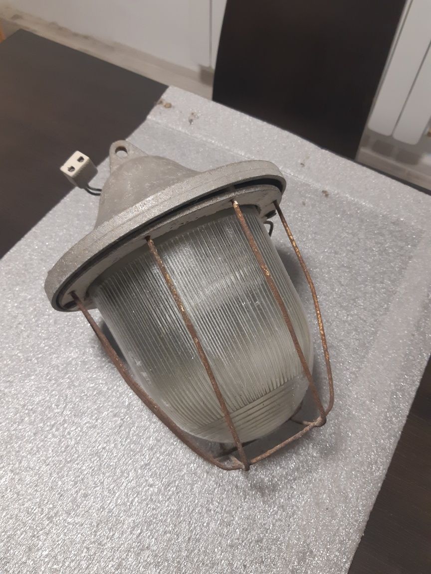 Zabytkowa Lampa Przemysłowa Loft Oryginalna