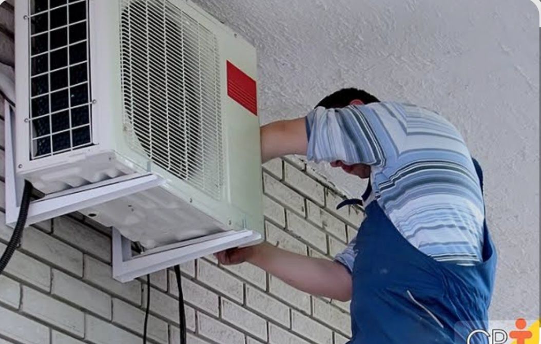 Colocação de aparelhos de ar condicionado