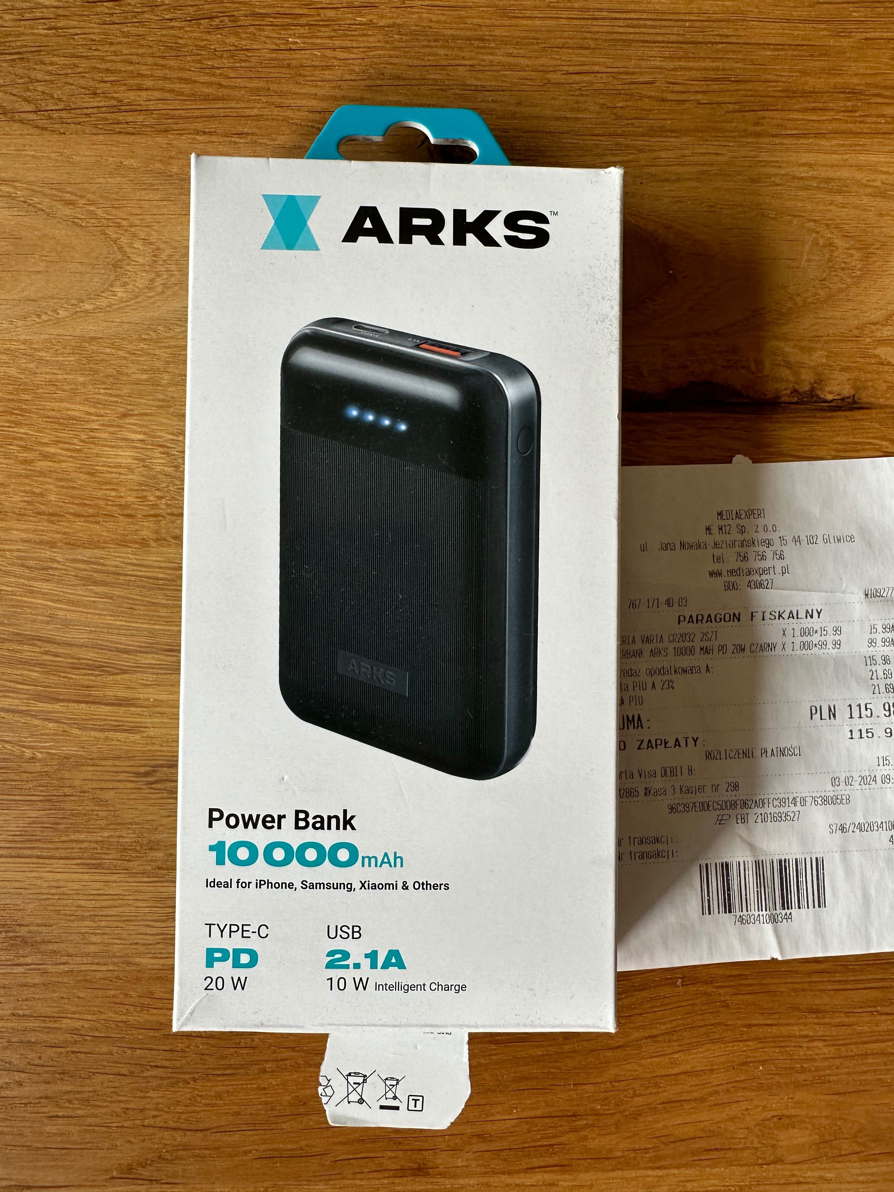 Powerbank ARKS (na gwarancji) 10000