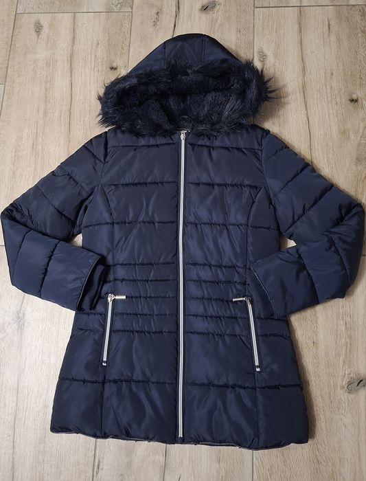 Ciepła zimowa kurtka dziewczęca f&f 152