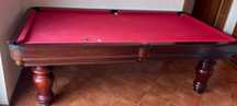Mesa de snooker desmontada