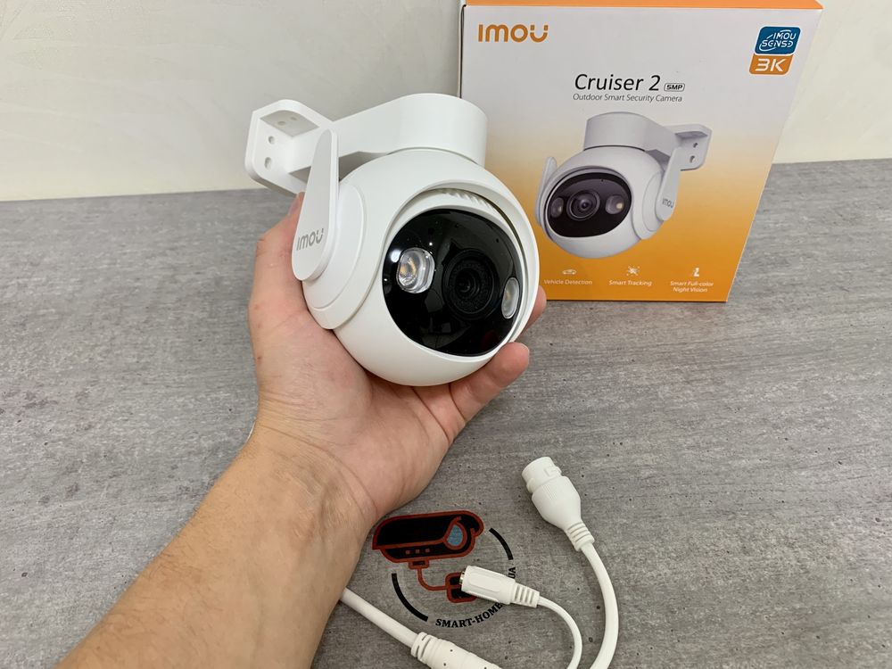 ТРЕКИНГ 5 Мп PTZ WiFi IMOU Cruiser 2 Dahua поворотная IP камера сирена
