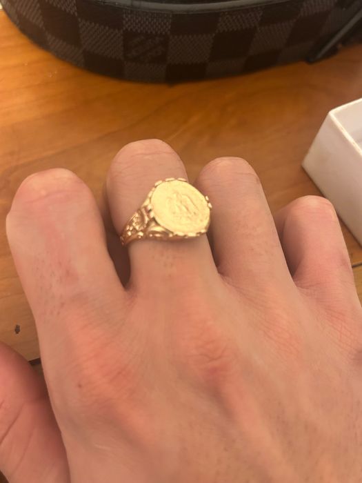 Anel de ouro 9 kl , tamanho 23