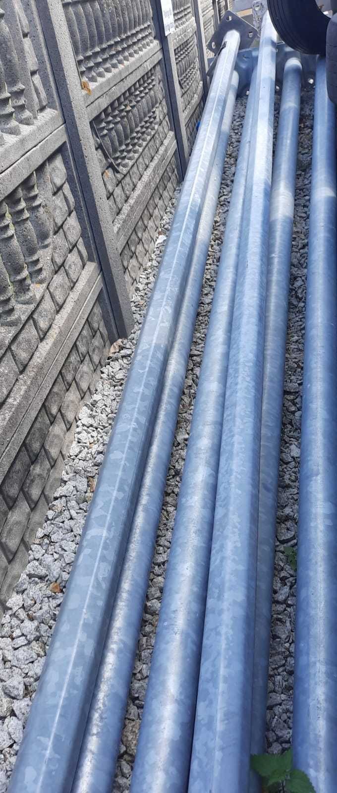 Słup metalowy stożkowy 8m + fundament, maszt , nowy