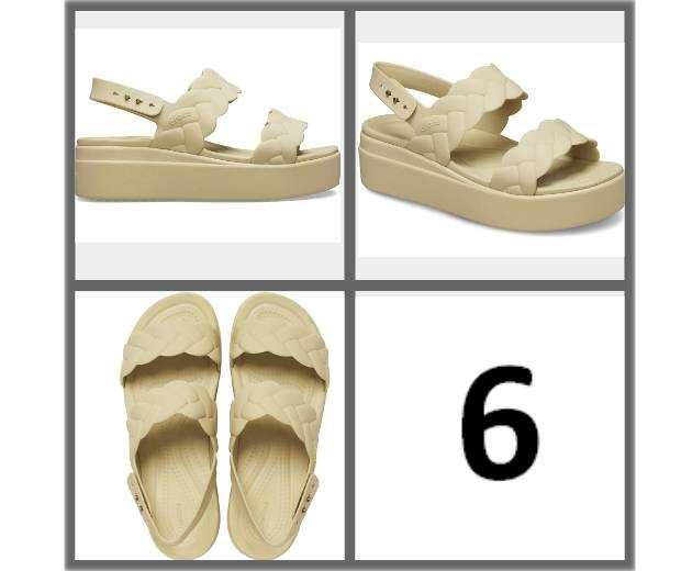 Жіночі босоніжки на платформі crocs Brooklyn Woven Skyline Hiker