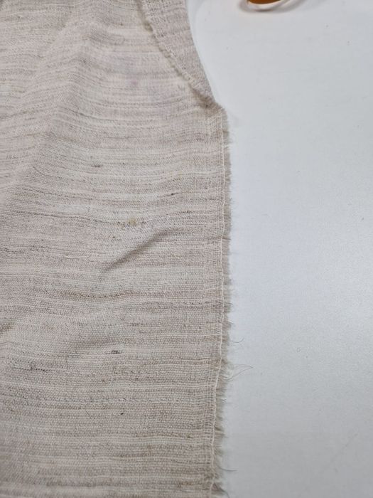 Tkanina beż w typie lnu szer.90 cm.