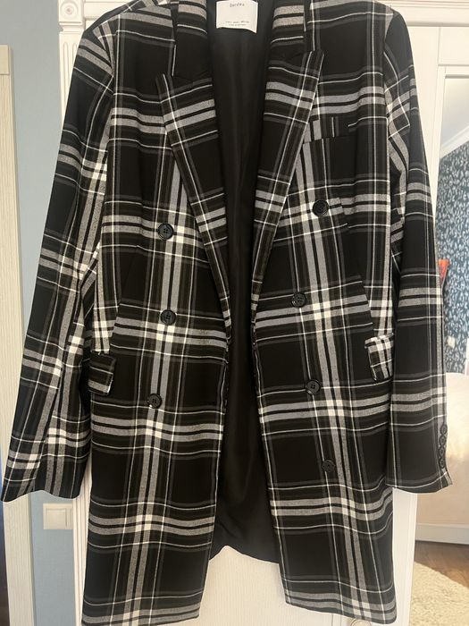 Жакет жіночий в клітинку, Bershka, розмір L