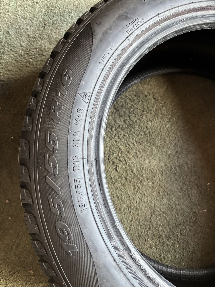 195/55R16 91H PIRELLI WINTER CINTURATO opona zimowa demo M+S 3PMSF