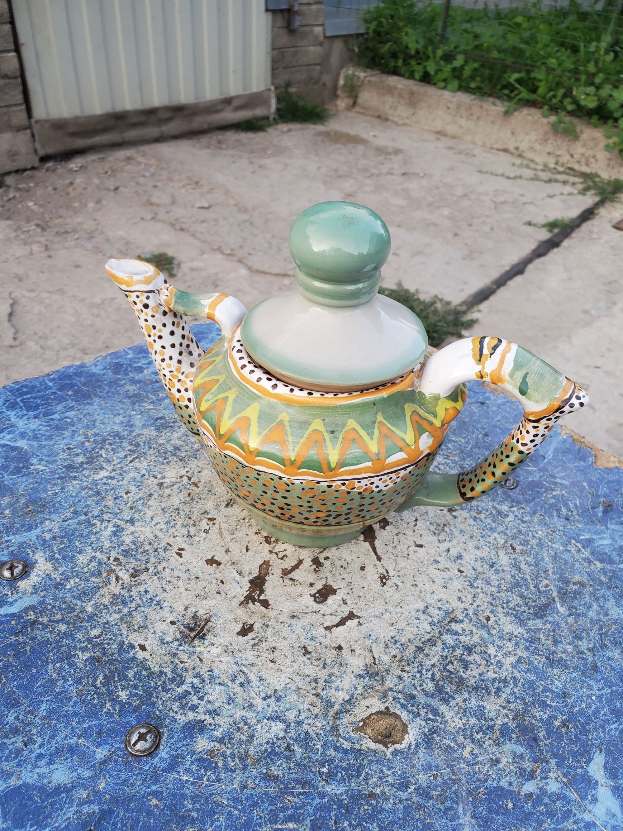 Чайник заварник чайничок Гуцульский керамика керамический СССР