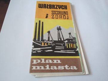 Plan miasta Wałbrzych i Szczawno Zdrój.