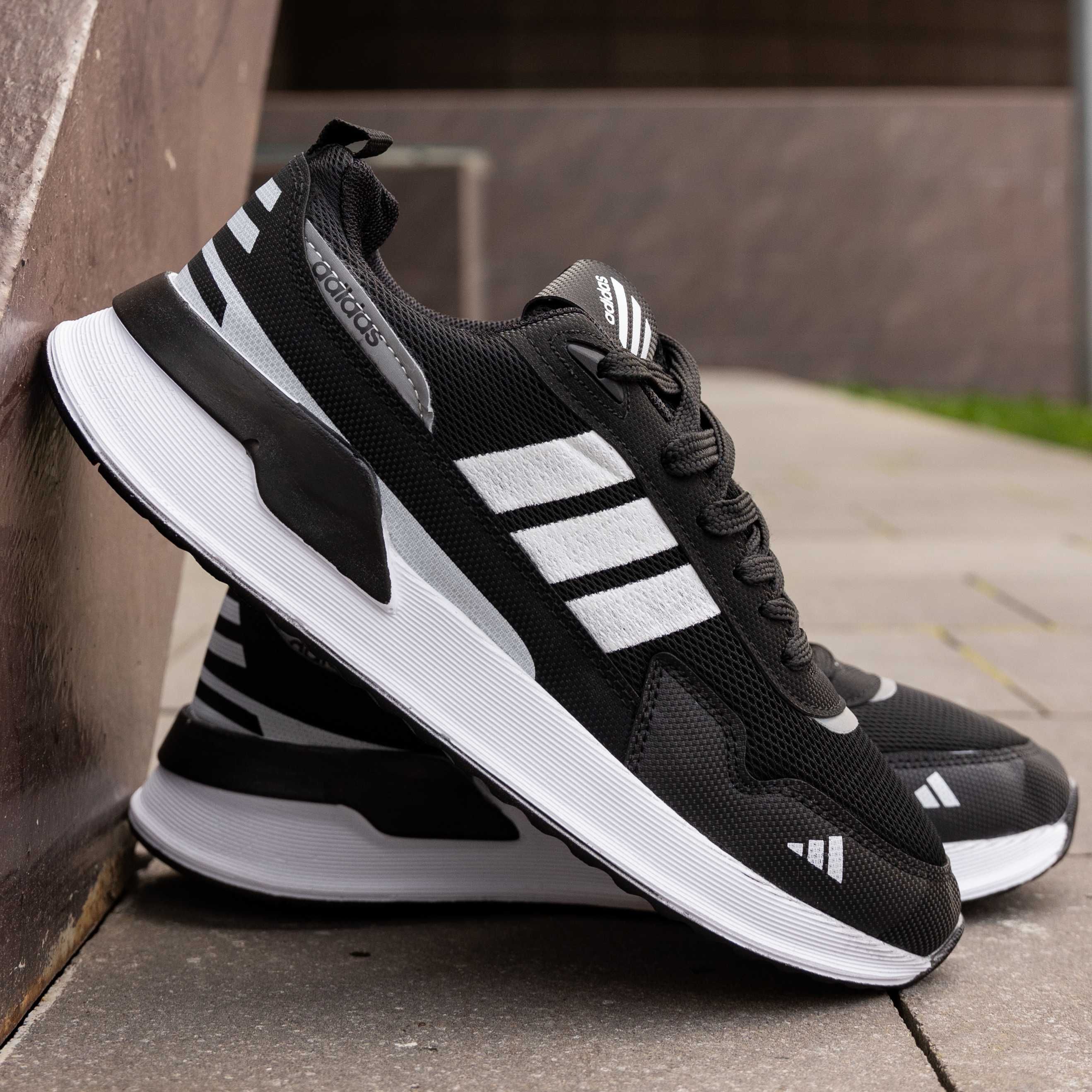 Кроссовки мужские Adidas Running Black Адидас Раннинг черные