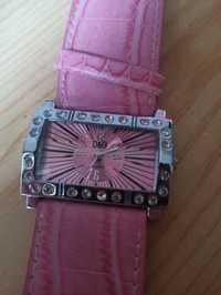 Różowy Zegarek Damski D&G Modny Design
