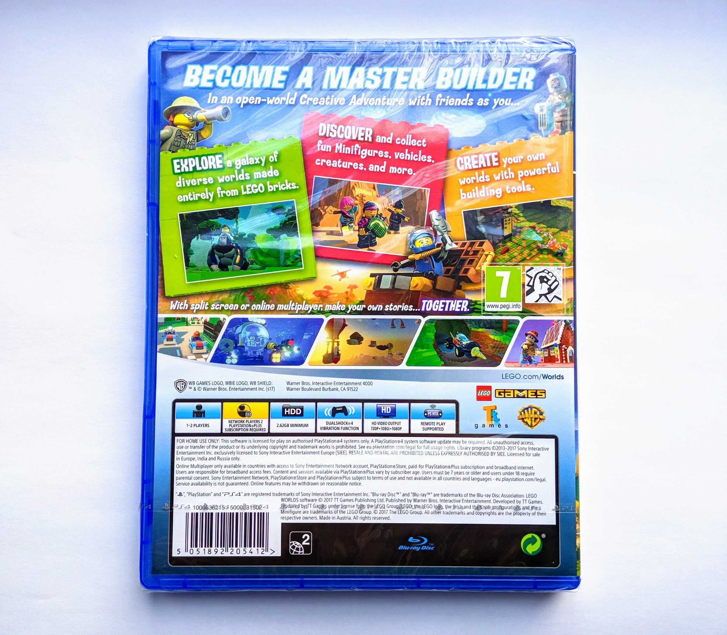 LEGO Worlds PS4 playstation НОВИЙ диск