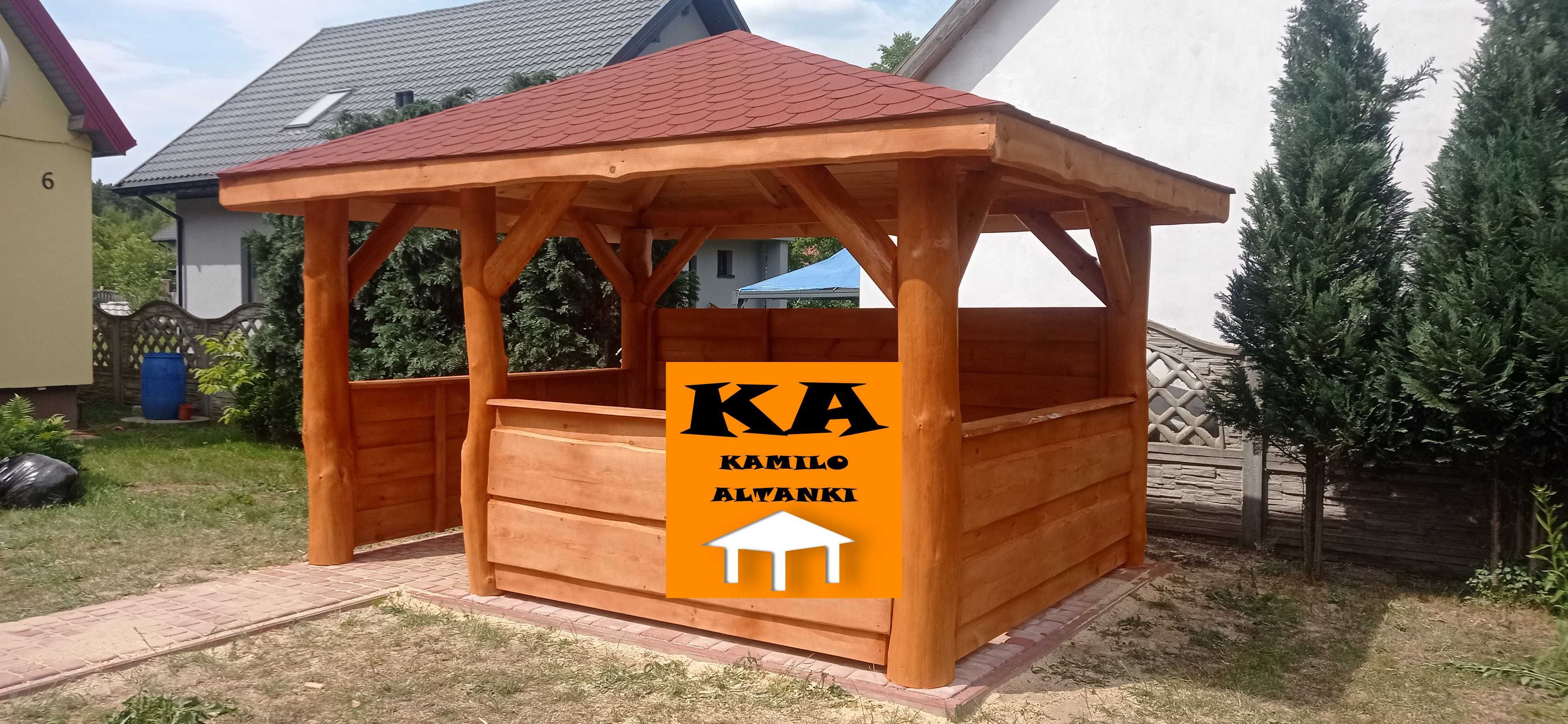 Altanka, Altana, Altanki, Altany na grubym balu ogrodowe