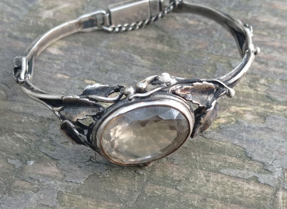 Bransoletka z kwarcem dymnym