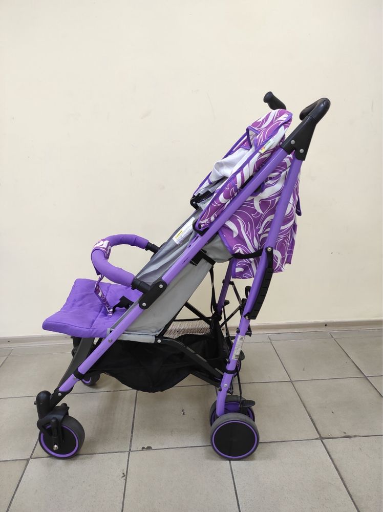 Дитяча коляска BabyHit Handy White-Violet stars