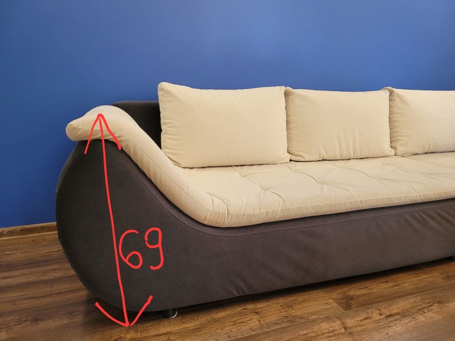 Narożnik rozkładany, sofa kanapa narożna z funkcją spania 305 x 185cm
